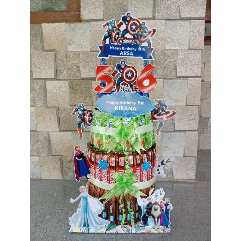 

Snack susun / snack tower tarik uang