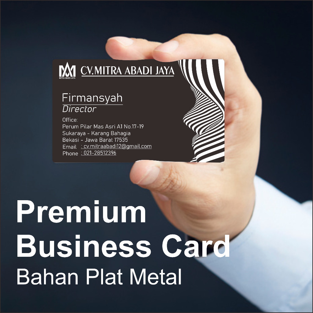 

Name Card Stainless / Kartu Nama Exclusive / Kartu Nama Premium Bahan Metal
