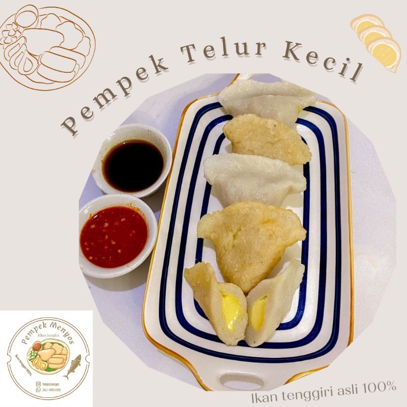 

pempek telur kecil ikan tenggiri asli 100% isi 10 pcs