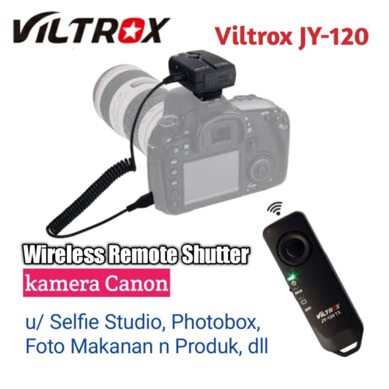 Viltrox JY-120 Wireless Canon Remote Shutter Photobox Selfie Studio JY120