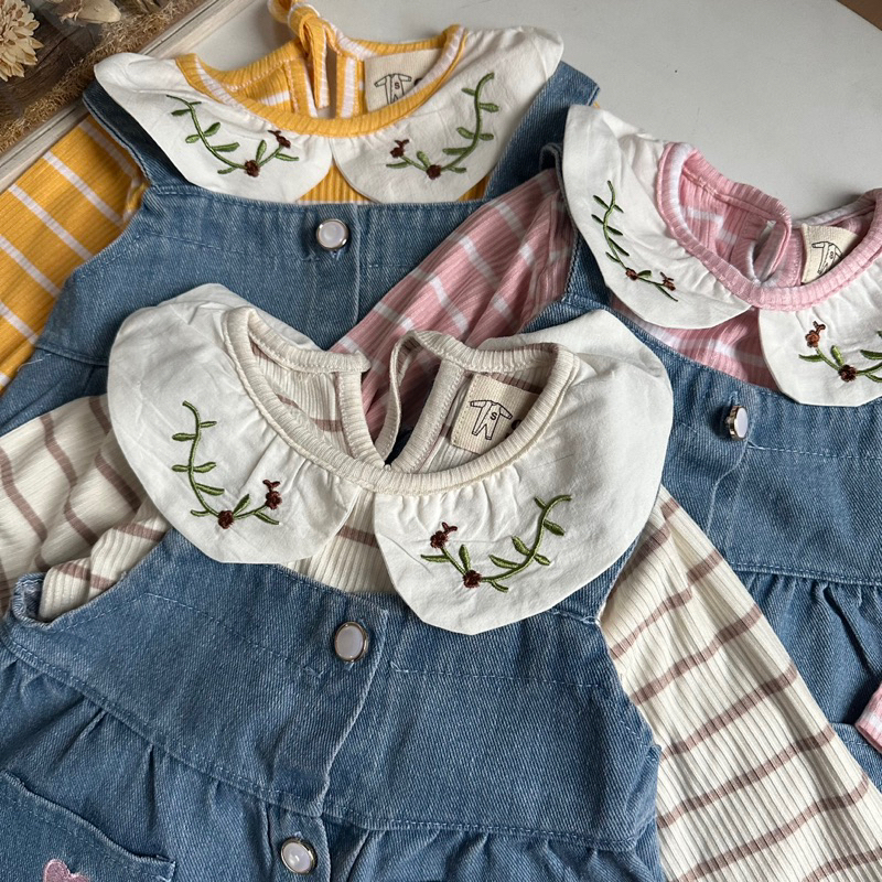 Jefa overall set 2in1 | set overall jeans anak