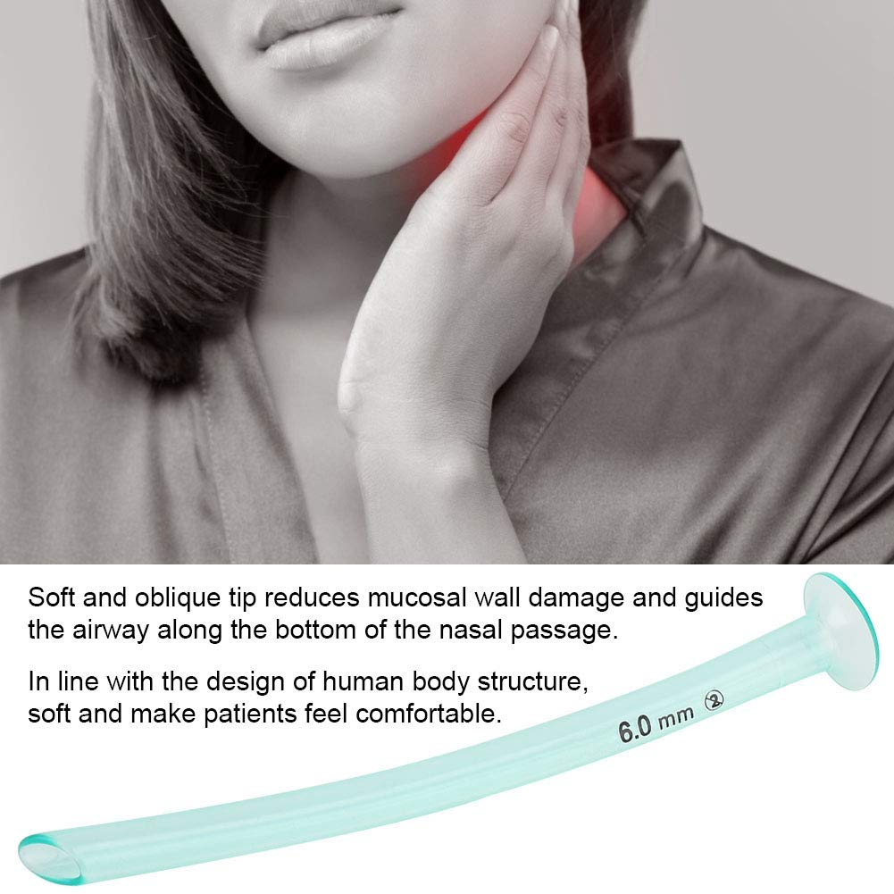 Nasopharyngeal Airway I.D 6.0mm Nasopharyngeal Respiration Tubes PVC Emergency First Aid Untuk Outdoor Perlengkapan P3K