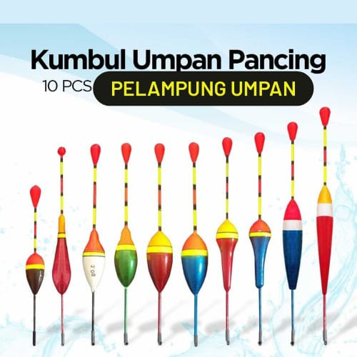 KUMBUL UMPAN PANCING FISHING FLOATS PELAMPUNG UMPAN PANCING 10PCS