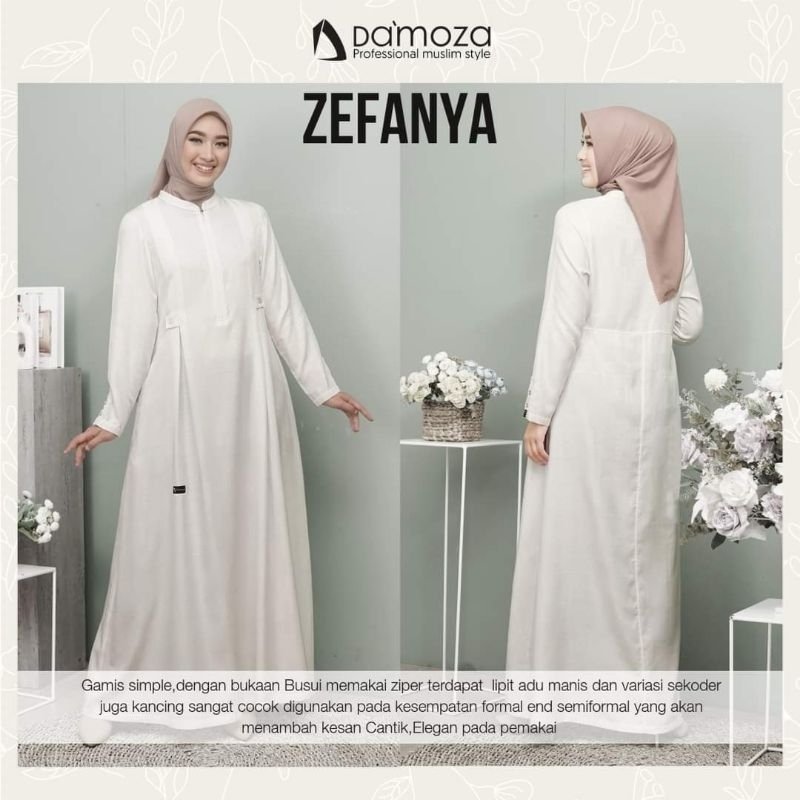 zefanya mutif/gamis mutif/gamis putih