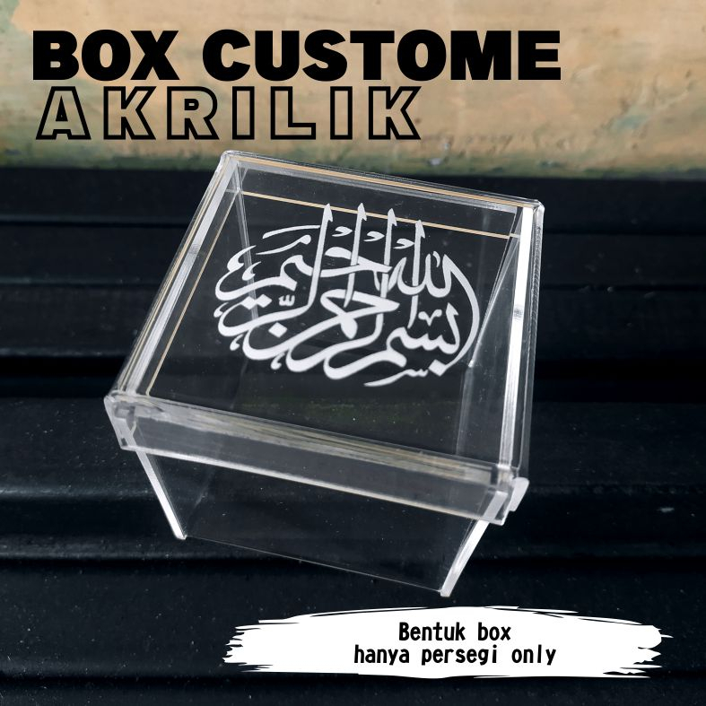 BOX CUSTOM AKRILIK  FULL BENDING AKRILIK 2 MM