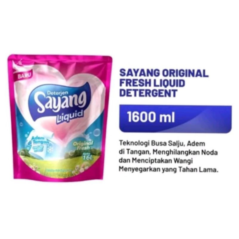 Detergen Sayang Liquid 1.6Liter