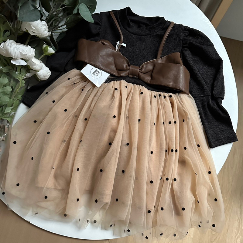 Blensya Dress | dress tulle set vest anak