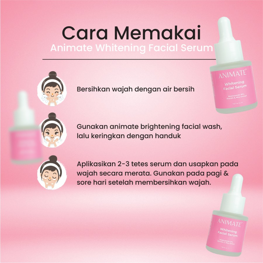 ✨ AKU MURAH ✨ ANIMATE Whitening Facial Serum 20 ml - ORIGINAL