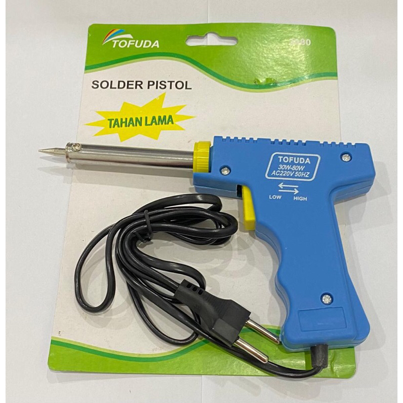 TAKEDA/ TOFUDA BIRU asli ori 220volt ( 20w - 80 watt ) Alat solder gun soldier patri model pistol 20