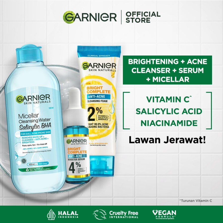 Garnier Bright Complete 3-in-1 Anti Acne Series