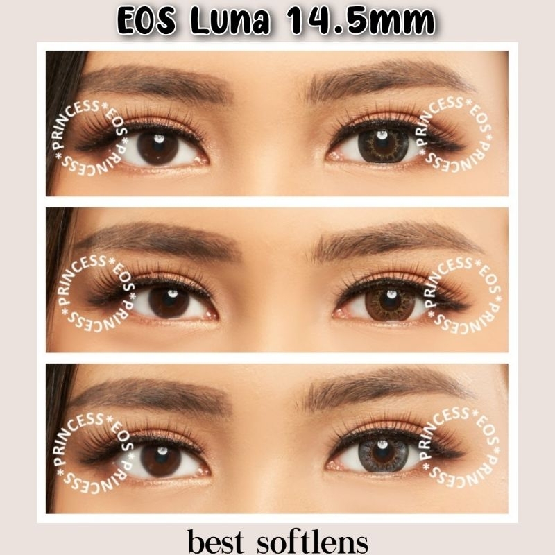 EOS Luna 14,5mm normal sampai minus -10 / Softlens besar / softlens big eyes / softlens gelap