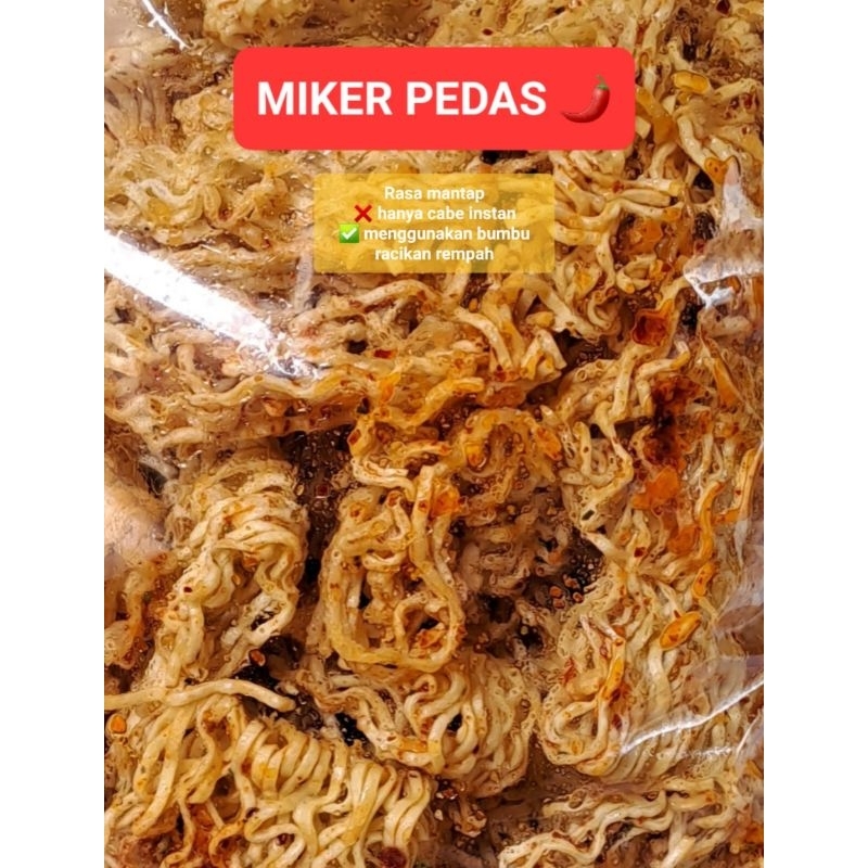

Mie Kering Pedas | Miker | Mie kremes pedas | keripik pedas | Cemilan Pedas Camilan Pedas