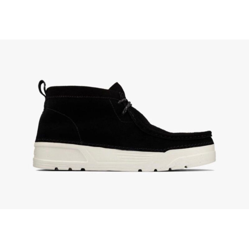 Sepatu pria clarks origin wallabee black suede original with box