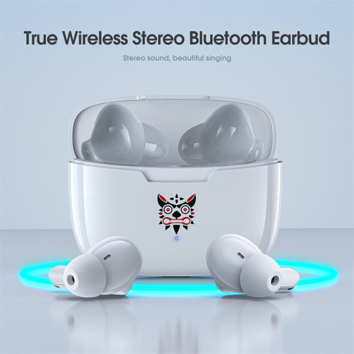 Onikuma T38 True Wireless Gaming Earbuds - White