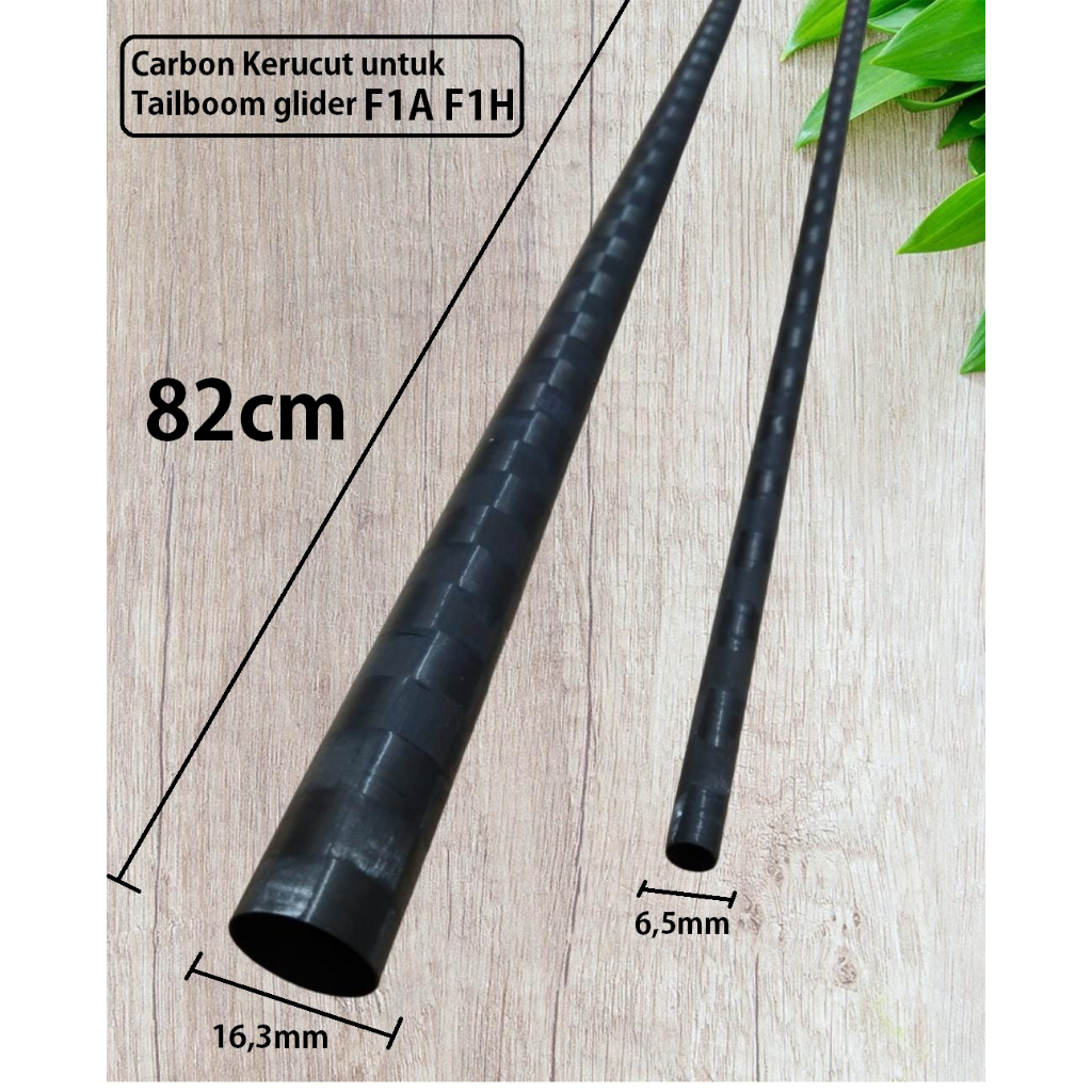 Carbon TailBoom Spreadtow for F1A F1H Tail boom glider Karbon kerucut