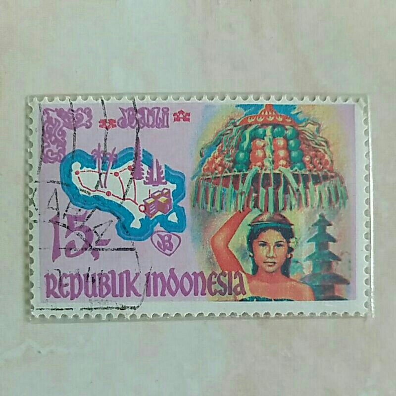 

(AD) Perangko Indonesia 1969 Pariwisata 15 rupiah Used