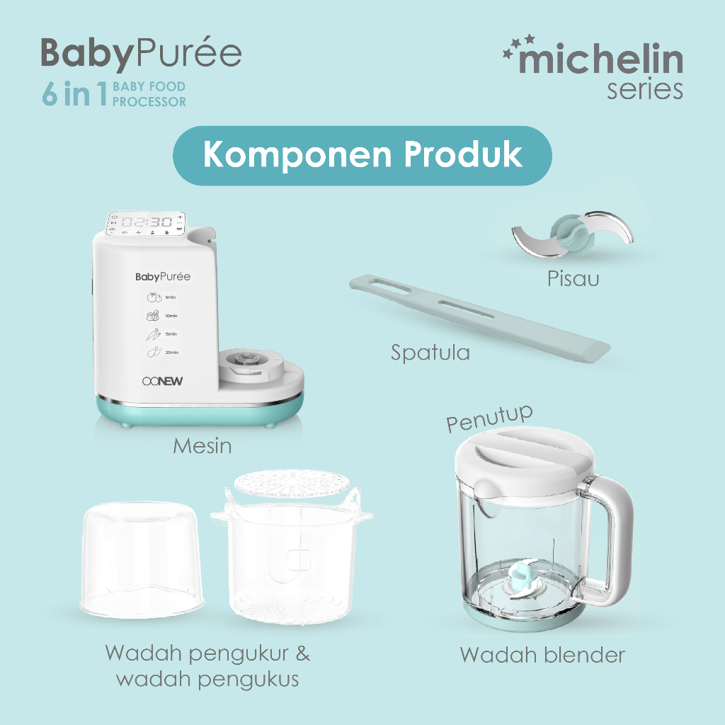 OONEW BABYPUREE 6IN1 MICHELIN SERIES TOUCH - TB1510