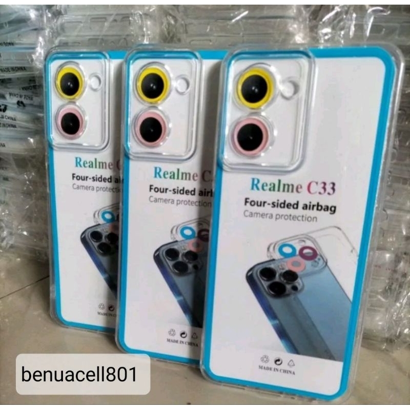 silicon bening / Clear case space  REALME C33 C35 C55 C30 all type