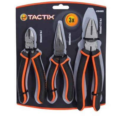 Tactix Set Tang Multifungsi 3 Pcs