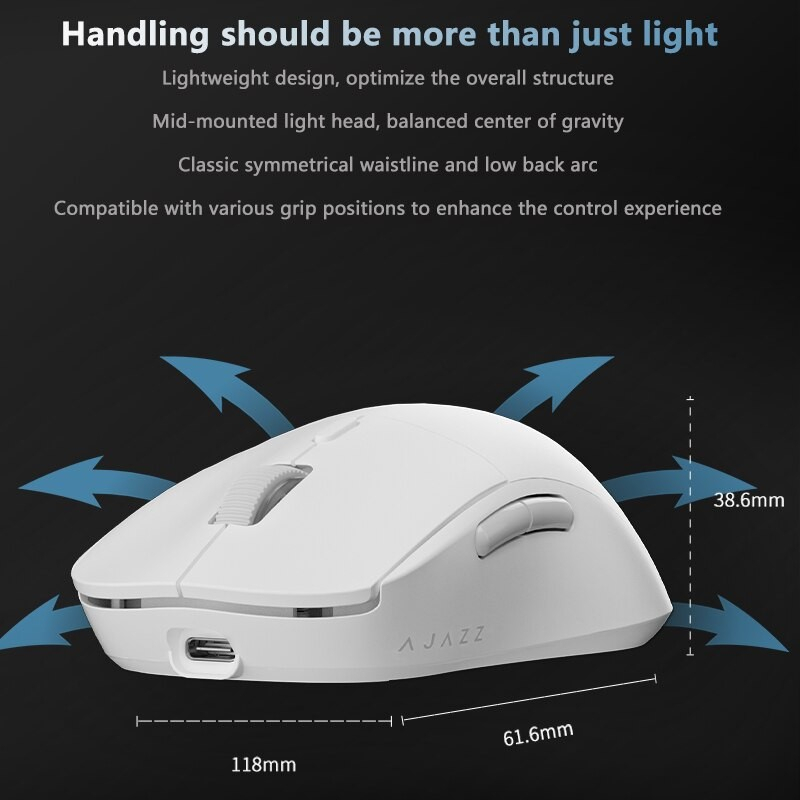 Ajazz AJ199 / AJ-199 Ultra-Lightweight Wireless Gaming Mouse