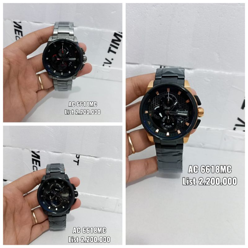 JAM TANGAN PRIA ALEXANDRE CHRISTIE AC 6618 / AC6618 ORIGINAL