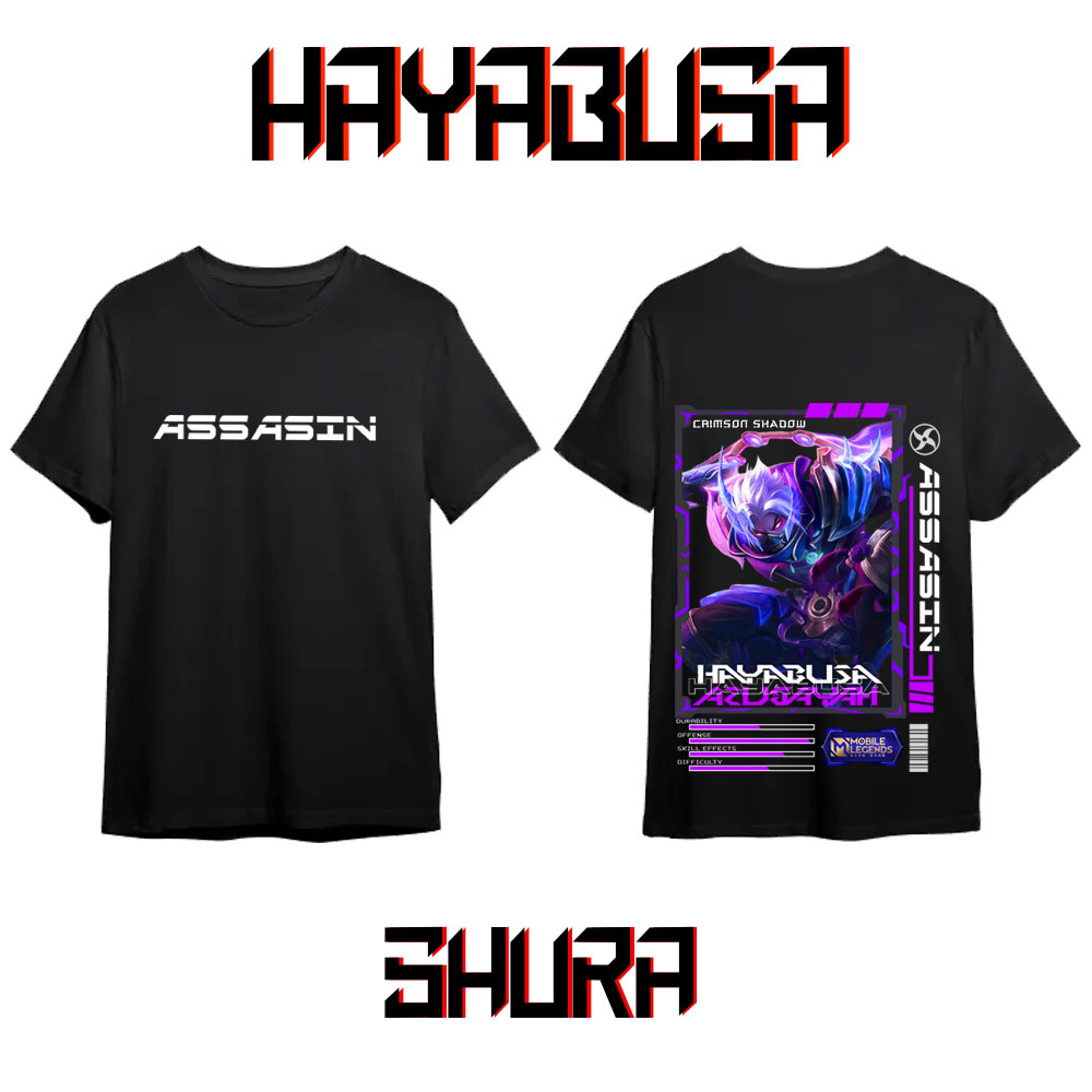 KAOS HERO MOBILE LEGEND HAYABUSA ASSASIN // KAOS HAYABUSA HERO MLBB // KAOS MOBILE LEGEND HAYABUSA S