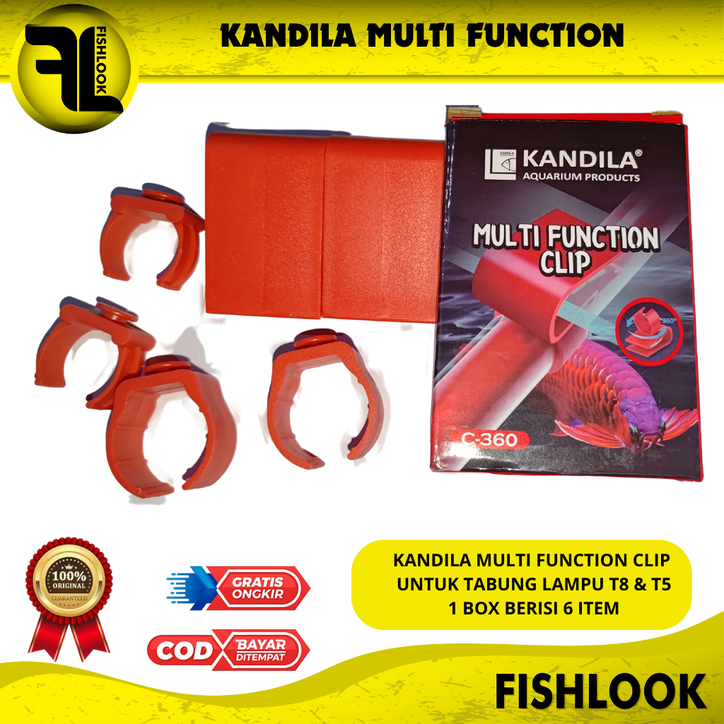 KANDILA MULTI FUNCTION CLIP UNTUK TABUNG LAMPU T8 &amp; T5