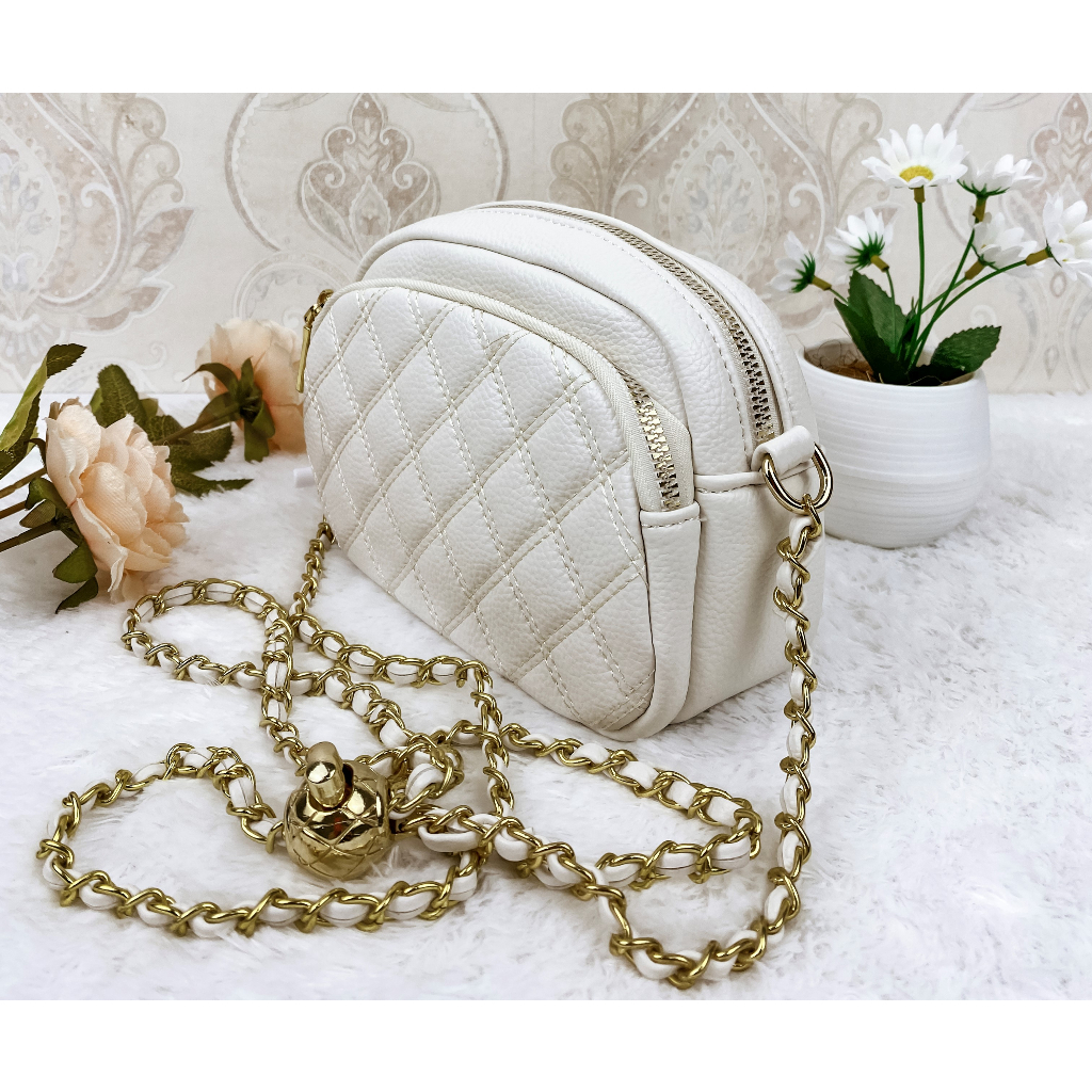 Tas Selempang Bahu Wanita Termurah Ball Bag 7891- Handbag Fashion Wanita Tali Rantai / Tas Murah Premium