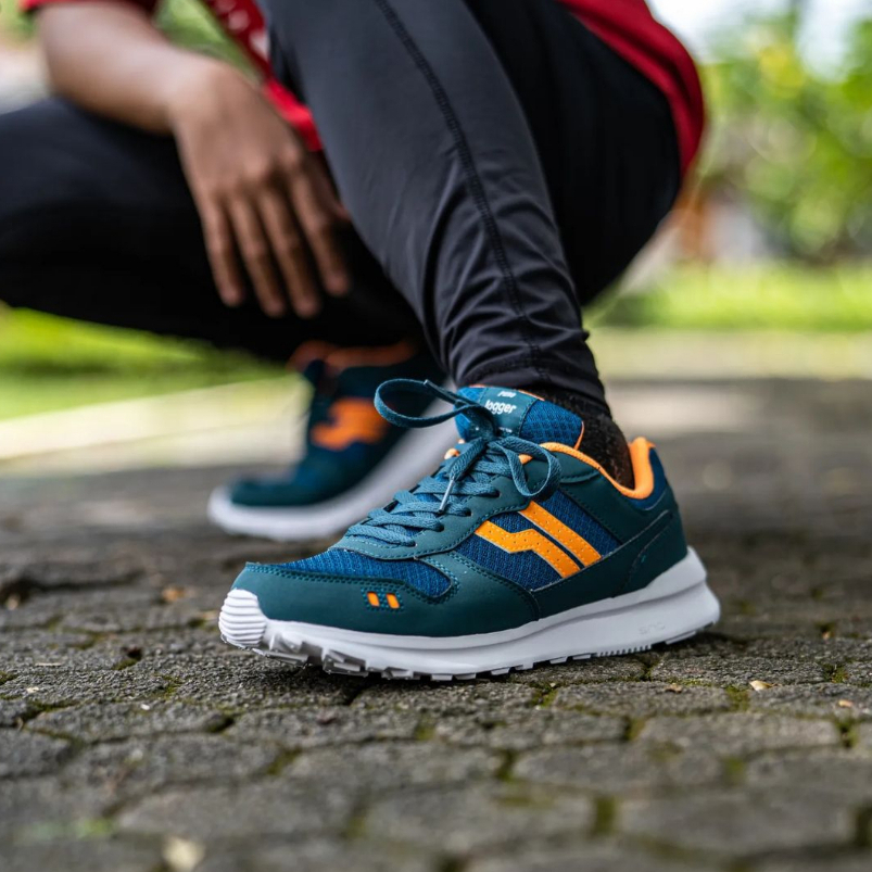 Sepatu Sneakers Casual Keren Pria Wanita Kekinian Piero Jogger Marocon Blue & Barong Original