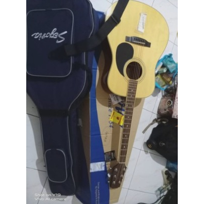Gitar Full Elektrik akustik segovia D-07gn original brand korea Gak Di Pakai