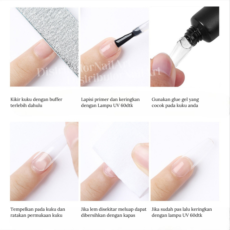 [ COD ]  Gel Nail 3D /NAIL UV GEL KUKU 15gram/Lem Hiasan Kuku/Lem Kuku Gel Nail Art