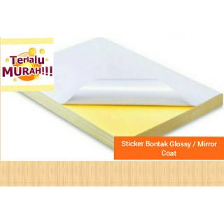 

Kertas stiker Bontak GLOSSY KILAP UNTUK RESI ONLINE SHOP Merk camel print ukuran A6