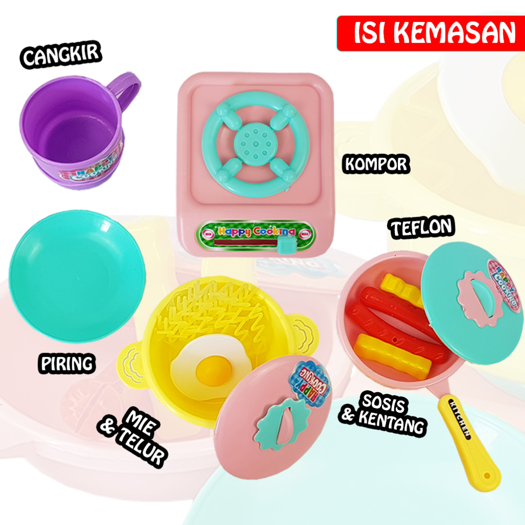 Mainan Anak Masak-Masakan Happy Kitchen Set YK13 ( YOGOBATA )