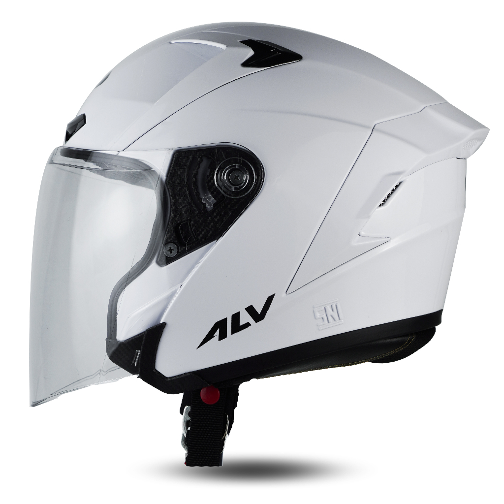 Helm Half Face ALV Ultron Kekinian Kaca Silver