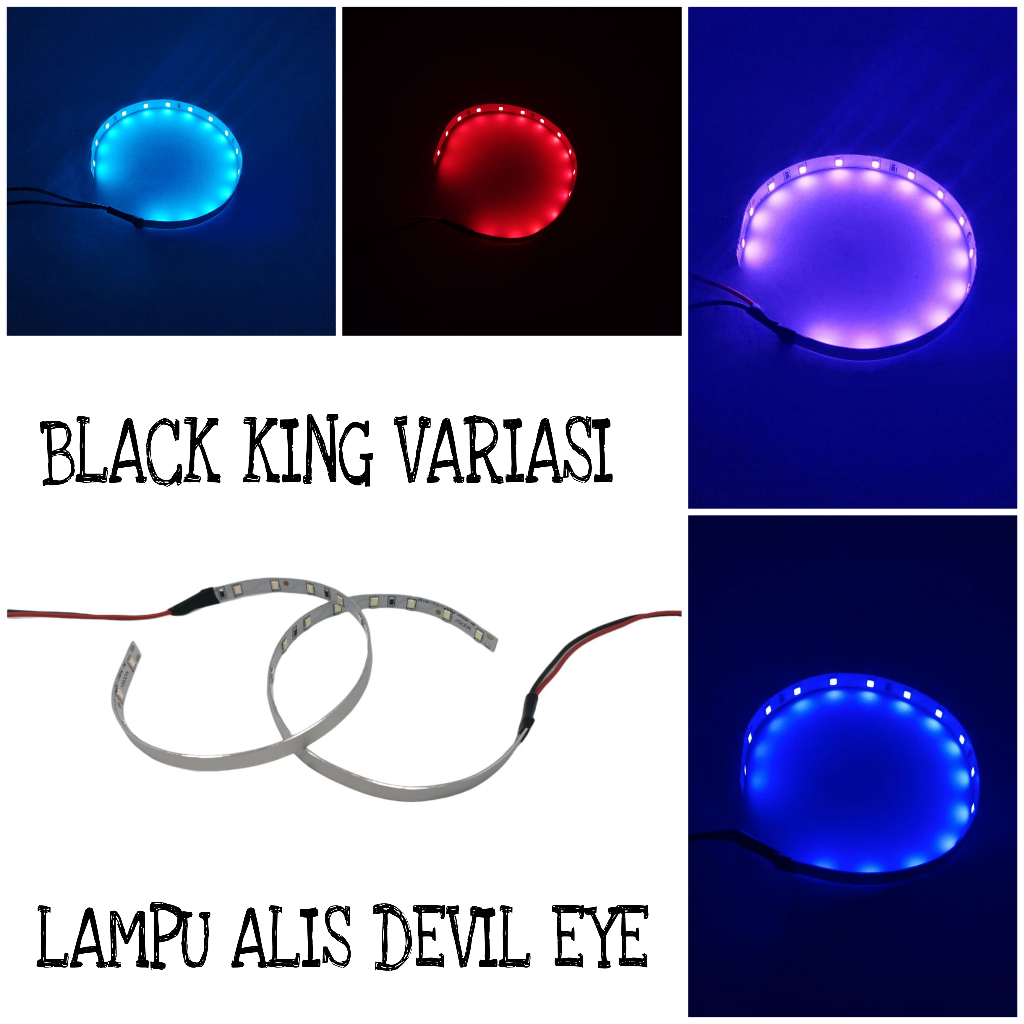 Lampu Demon Devil Eyes 12V Devil Eye 360 Demon Eye Lampu Alis Motor Devil Lampu LED Devil Eye Projector 360 Lampu Alis LED