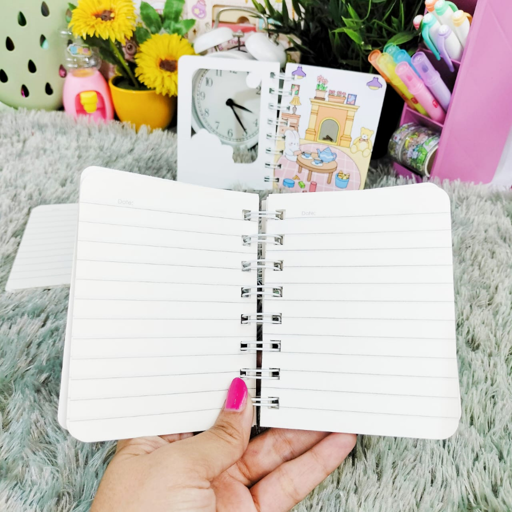 Notebook Buku Diary Spiral Cute model Little Girl ukuran A6 isi 100lbr / Buku Tulis Spiral ukuran kecil alat tulis sekolah anak best quality Harga termurah Bisa COD