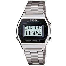 Casio Original B640WD-1A Jam Tangan Unisex - Digital - Stainless- Silver