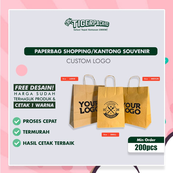 

Paperbag Shopping / Kantong Souvenir - Custom Logo