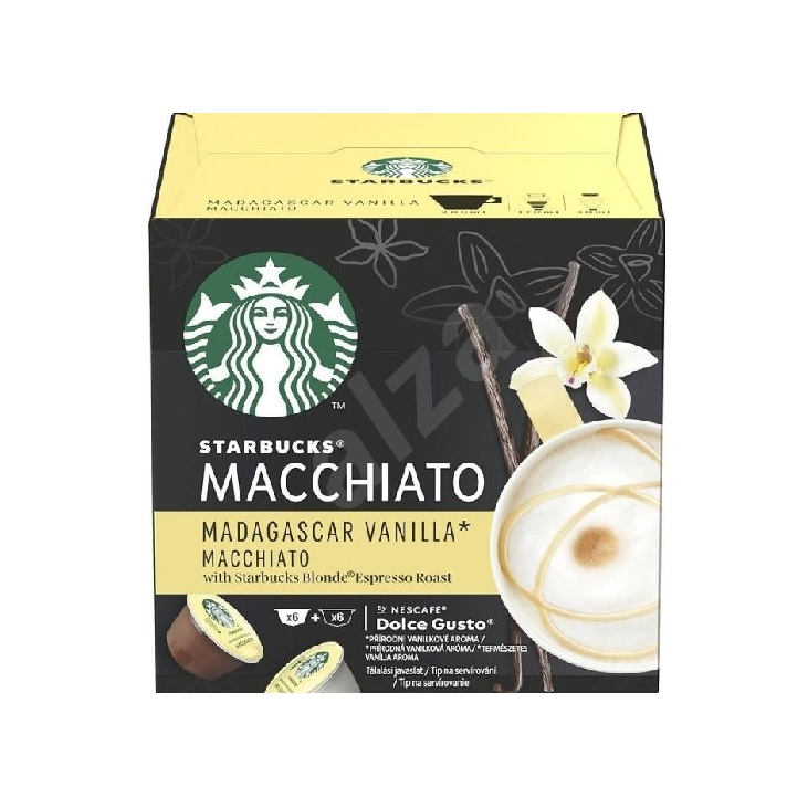 Starbucks Madagascar Vanilla Macchiato By Nescafe Dolce Gusto Coffee Capsules