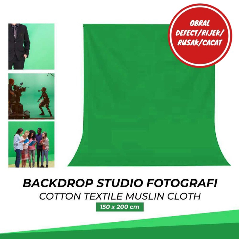 [OBRAL RIJEK] Kain Backdrop Studio Fotografi Cotton Textile Muslin Cloth - B29