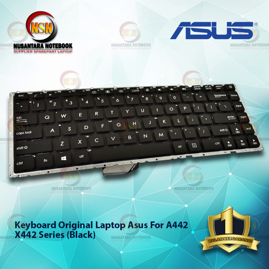 Keyboard Original Laptop ASUS A442 X442 Series Hitam Black