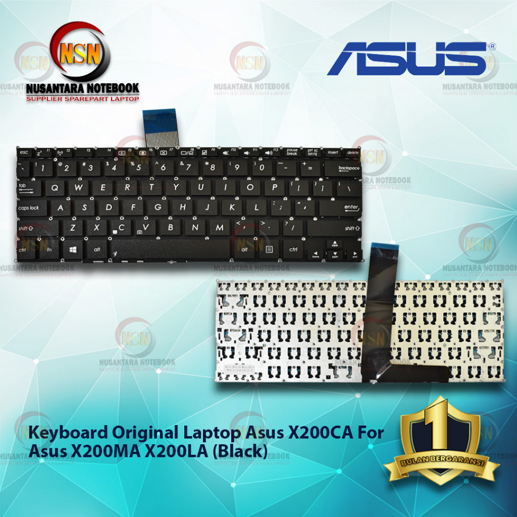 Keyboard Original Laptop Asus X200CA Black Series For Laptop Asus X200MA X200LA