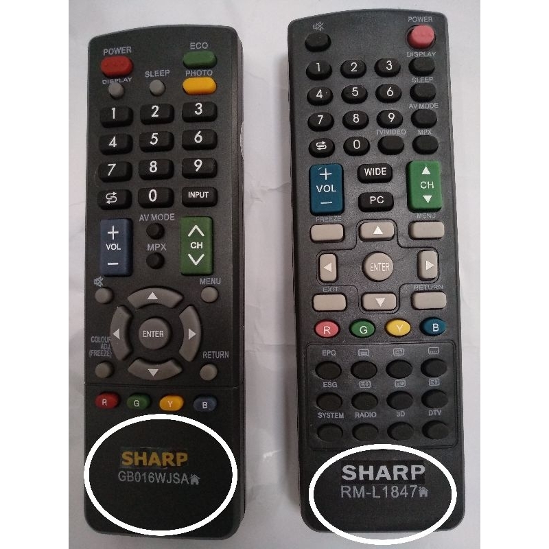 Remot TV Sharp Aquos / Remote TV Sharp LCD &amp; LED Remote TV Siap Pakai Tanpa Setting Remote TV Bagus