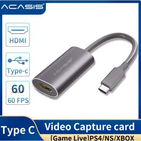 HDMI Video Capture ACASIS Full HD 1080p HDMI USB Video Capture Type C