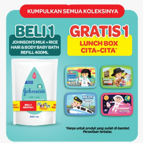 Johnson's sabun bayi shampoo bayi sampo REFILL Top to toe wash, milk rice, bedtime, kids, cotton touch baby bath johnsons jhonson johnson Refill