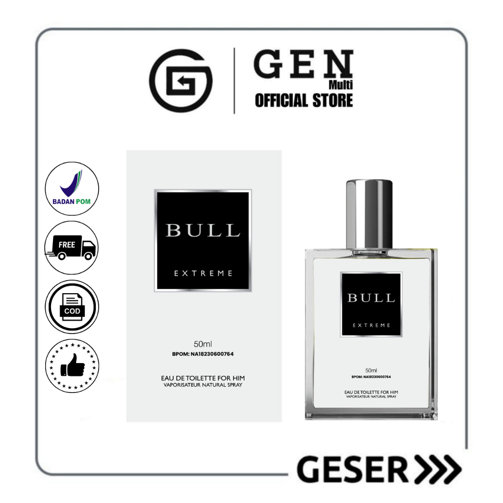 GEN - [BPOM] Parfum Bull Extreme 50ml Premium / Parfum Bull Extreme 50ml / Minyak Wangi Bull Extreme 50ml