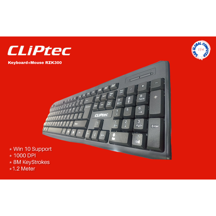 Keboard &amp; Mouse Usb Kabel Cliptec RZK 300