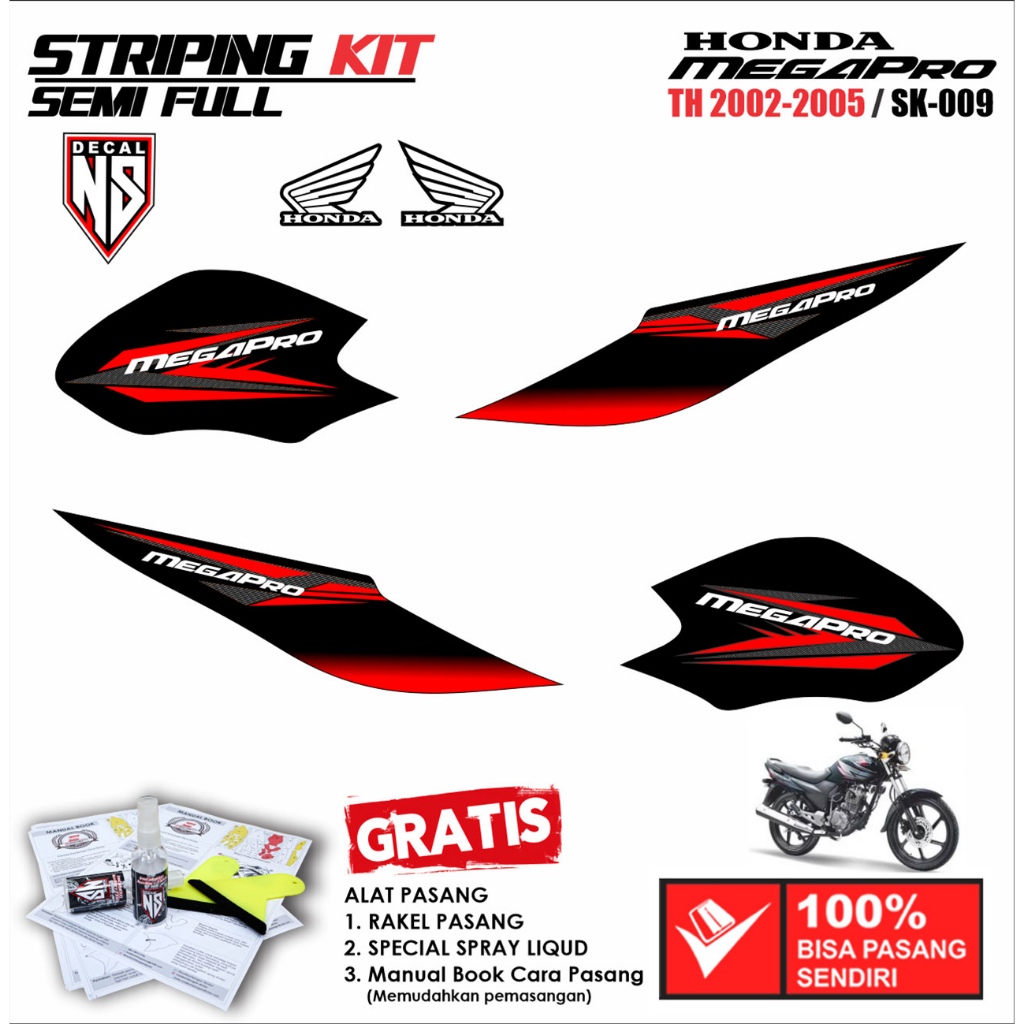 Striping MEGAPRO 2002 - 2005  009
