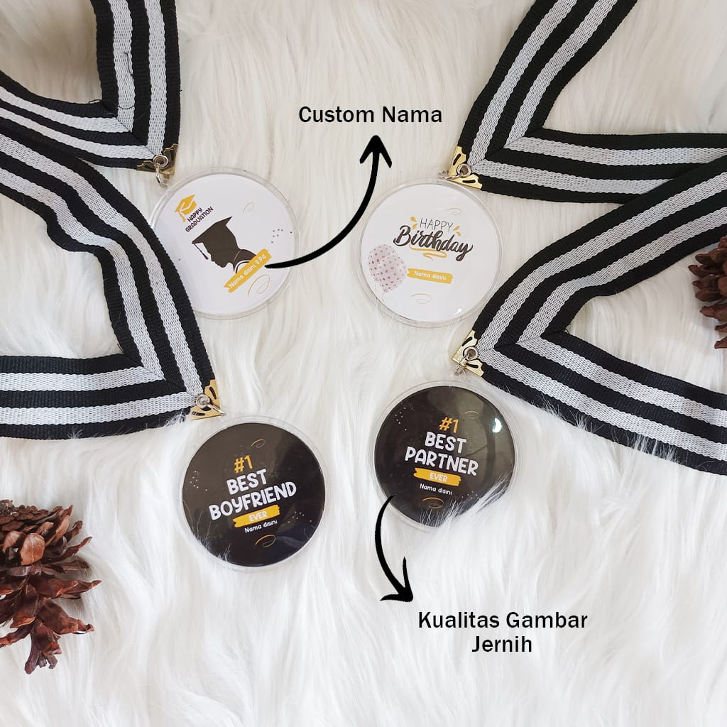 MEDALI CUSTOM, MEDALI WISUDA,MEDALI BESTFRIEND, KALUNG MEDALI,HADIAH SOUVENEIR