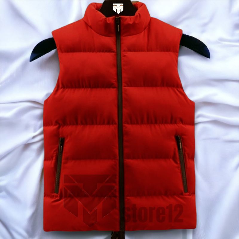 MT. rompi bulu angsa kasual pria rompi motor rompi anti angin waterproof tebal